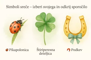 Simboli sreče – izberi svojega in odkrij sporočilo!